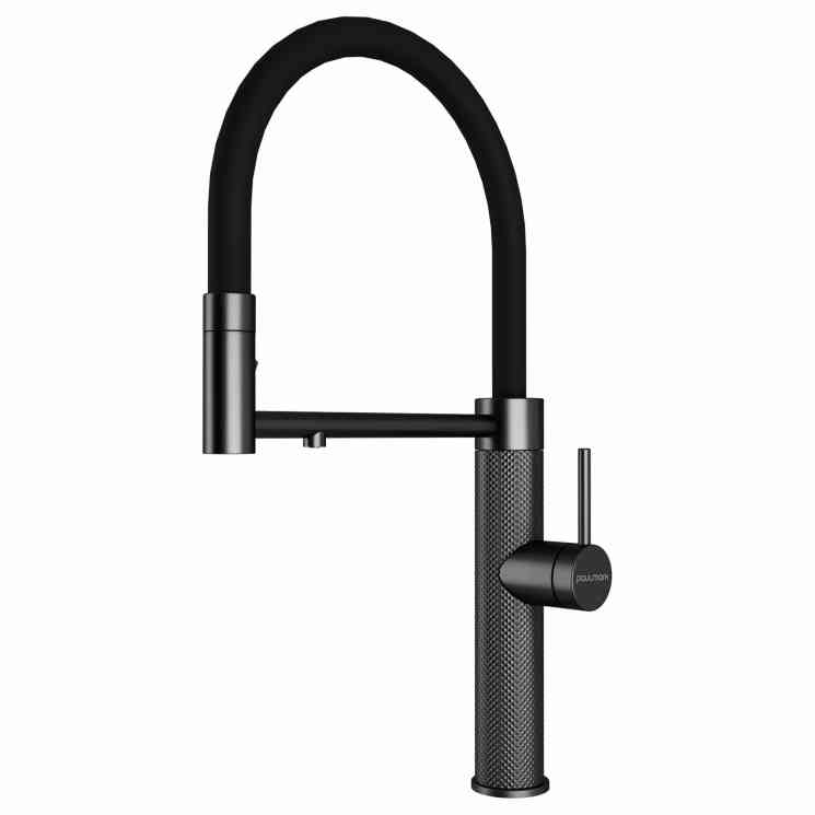 Paulmark GANYMEDE DIAMOND, смеситель, вороненая сталь