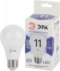 ЭРА STD LED A60-11W-860-E27 Лампочка светодиодная 11Вт груша холодный дневной свет