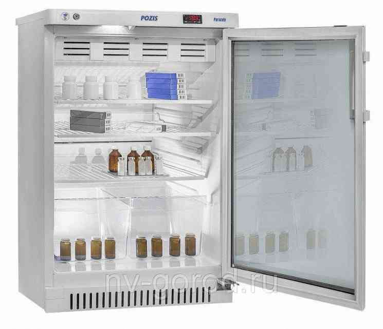 POZIS ХФ-140-1 Фармацевтический холодильник с обычным (не тонир) стеклом