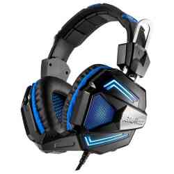 Игровая гарнитура с LED-подсветкой Jet.A GHP-300 чёрно-синяя