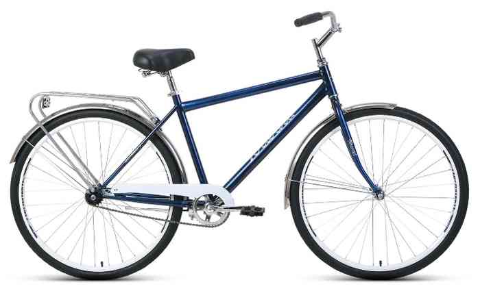 Велосипед FORWARD DORTMUND 28 1.0 (рост 19" 1ск.) 2020-2021, темно-синий/белый