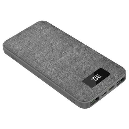 Внешний аккумулятор HOCO J47 10000 мАч, 2USB, Micro,Type-C, серый