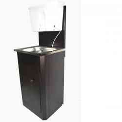 Умывальник "Дачный" мед/ант (без водонагр.) нерж. мойка