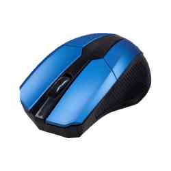 RITMIX RMW-560 Black+Blue 1000dpi, 2 кнопки, USB, цвет черный с синим Бес мышь