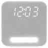 HARPER HCLK-2060 white gray - white led Радиобудильник