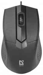 DEFENDER Optimum MB-270 черный,3 кнопки,1000 dpi, USB мышь