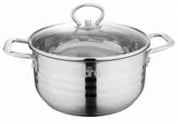 LARA LR02-03 Кастрюля (нерж) серия STANDART 20x10см, 2,7л