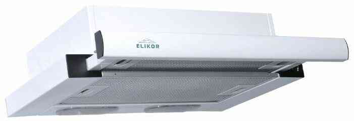 ELIKOR ИНТЕГРА GLASS 60П-650-В2Л (17390 белый/стекло бежевый) FIX вытяжка