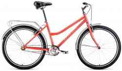 Велосипед FORWARD BARCELONA 26 1.0 (рост 17" 1ск.) 2020-2021, коралловый/бежевый