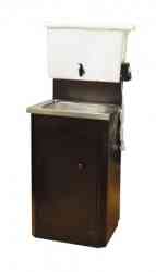 Умывальник "Дачный" мокрый асфальт (с водонагр.) нерж. мойка