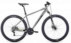 FORWARD APACHE 29 2.0 disc (рост 21' 21ск.) 2020-2021, серый/бежевый Велосипед