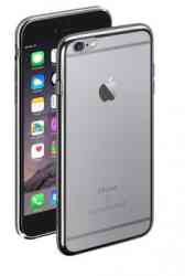 Силиконовый чехол с зеркальной каемкой Gray для iPhone 6