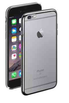 Силиконовый чехол с зеркальной каемкой Gray для iPhone 6