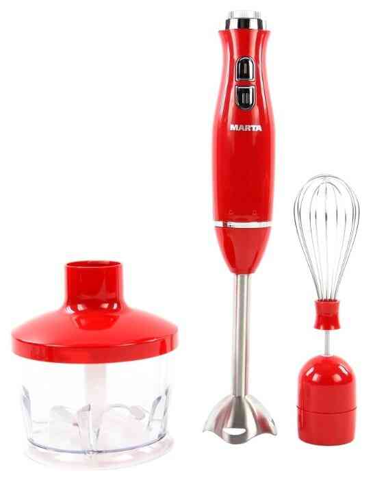 MARTA MT-1562 красный коралл кухонный процессор