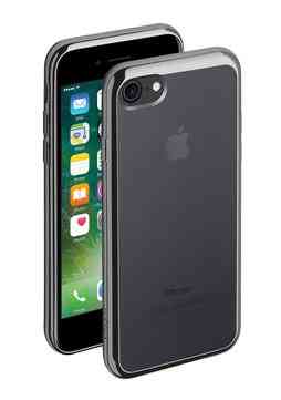 Силиконовый чехол с зеркальной каемкой Gray для iPhone 7