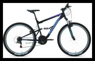 Велосипед FORWARD RAPTOR 27,5 1.0 (рост 16" 18ск.) 2020-2021, черный/фиолетовый