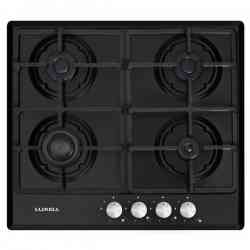 LUXELL M6-40BF черный, решетки - эмаль (круглые) Газовая варочная поверхность