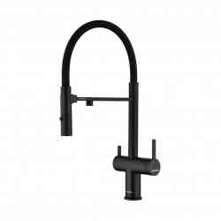 Paulmark GRAVITY, смеситель, антрацит, черный шланг