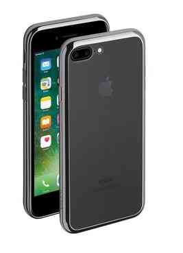Силиконовый чехол с зеркальной каемкой Gray для iPhone 7 Plus