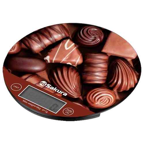 SAKURA SA-6076C 'шоколад' весы кухонные