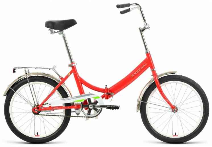 FORWARD ARSENAL 20 1.0 (20' 1 ск. рост. 14') 2022, красный/зеленый, RBK22FW20528 Велосипед