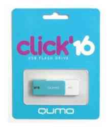 QUMO 16Gb CLICK Azure USB 2.0