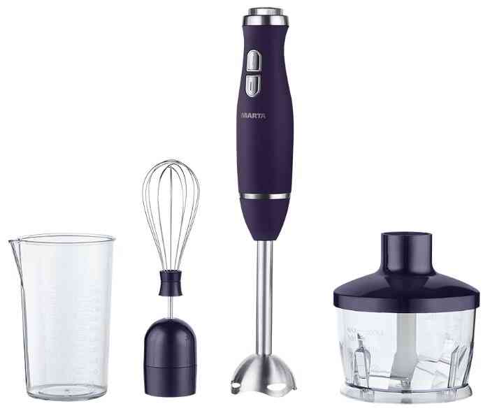 MARTA MT-1564 черный жемчуг кухонный процессор
