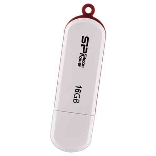 SILICON POWER 16Gb Lux MINI-320 white USB 2.0 RTL