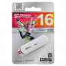 SILICON POWER 16Gb Lux MINI-320 white USB 2.0 RTL
