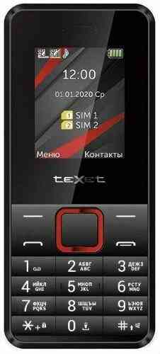 teXet TM-207 черный-красный мобильный телефон