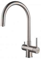 Paulmark HELLER, смеситель, брашированная сталь