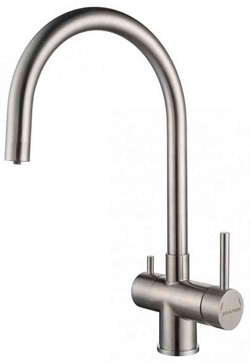 Paulmark HELLER, смеситель, брашированная сталь