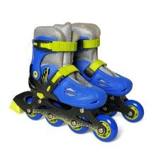 Коньки роликовые пласт р30-33 сине-зел 641020 (6)