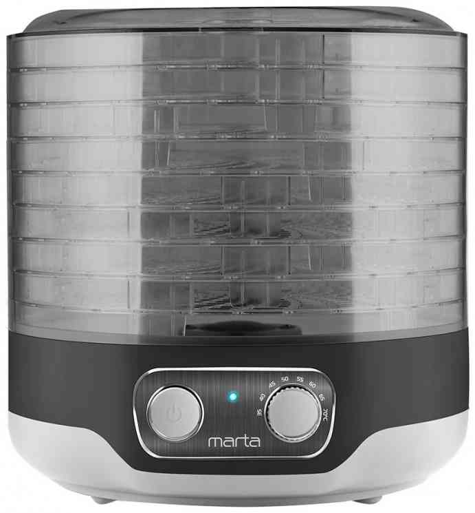 MARTA MFD-2083PS темный обсидиан сушилка для овощей и фруктов