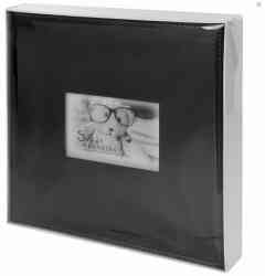 Фотоальбом BRAUBERG "Premium Black" 20 магнитных листов 30х32 см, под кожу, черный