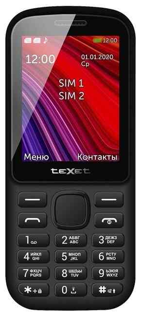 teXet TM-208 черный-красный мобильный телефон