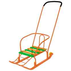 Санки Тимка 3 сиреневые Т3 перекладная ручка (2)