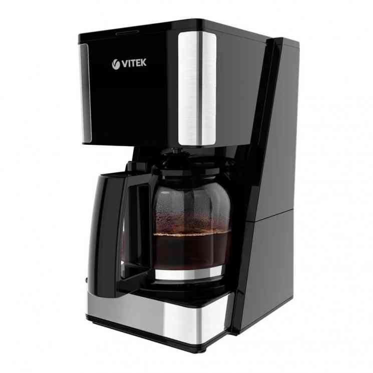 VITEK VT-8384 (MC) черный/серебро Кофеварка