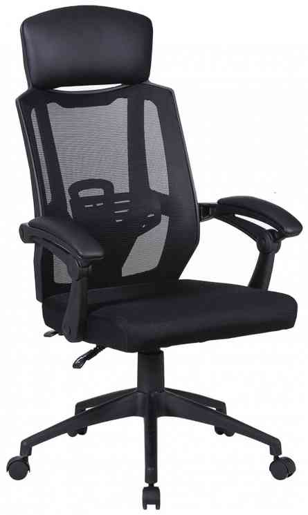 BRABIX "Nexus ER-401", с подголовником, черное, 531835 кресло офисное