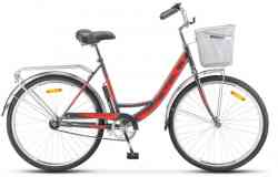 Велосипед 26" 1ск Navigator 245 (рама 19") синий/красный корзина