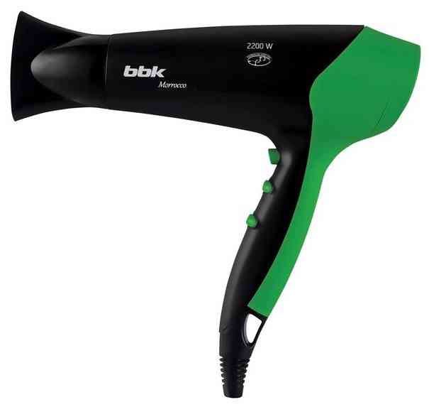 Фен BBK BHD3221i черный/зеленый