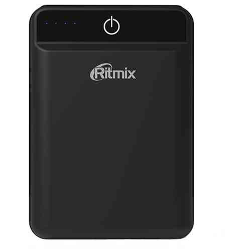 Внешний аккумулятор RITMIX RPB-10003L black 10000мАч выход 2xUSB 5В 2,4А max, компактный корпус