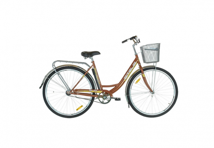 Велосипед 28'' 1ск Navigator 345 Lady (рама 20") коричневый корзина