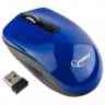 GEMBIRD MUSW-400-B, син., бесшум клик, 4кн, 1600DPI, блистер Бес мышь