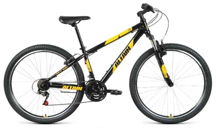 Велосипед ALTAIR AL 27,5 V (рост 17" 21ск.) 2020-2021, черный/оранжевый