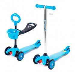 Самокат 3-х колесный Sweet Baby Triplex Seat Blue