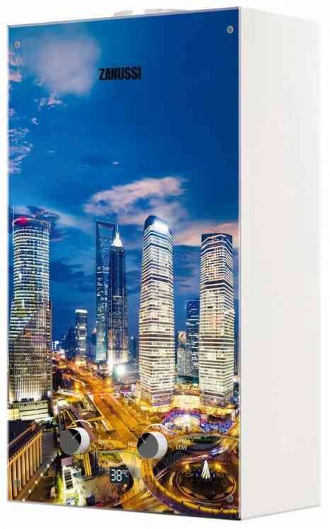 ZANUSSI GWH 10 Fonte Glass Metropoli , проточный Газовый водонагреватель