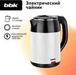 BBK EK1709P черный/белый  Чайник
