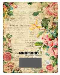 redMOND RS-736 (цветы) весы кухонные