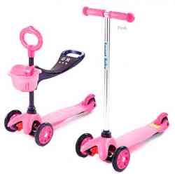 Самокат 3-х колесный Sweet Baby Triplex Seat Pink